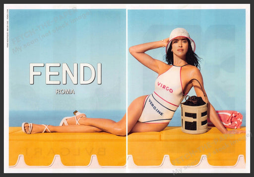 Fendi Roma 2020s Print Advertisement Ad 2023 Legs Swimsuit Fashion Fendi