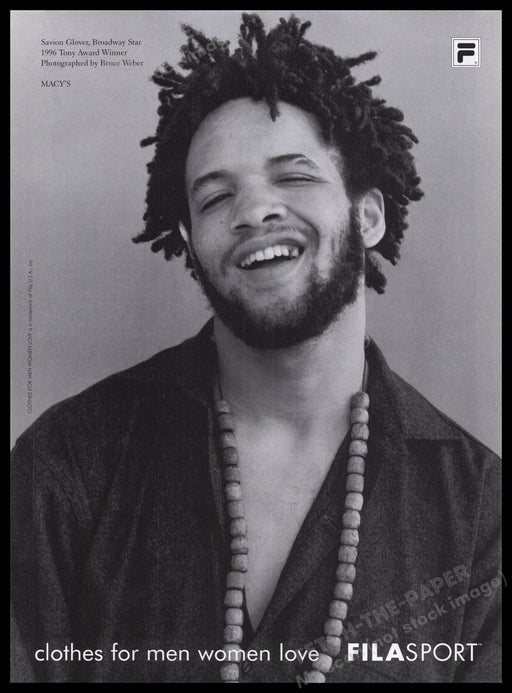 Fila Sport Savion Glover 1990s Print Advertisement Ad 1996 Clothing Fetch the Paper!