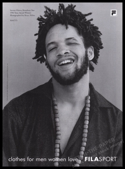 Fila Sport Savion Glover 1990s Print Advertisement Ad 1996 Clothing Fetch the Paper!