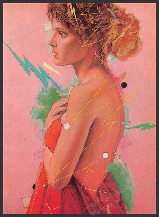 Frank Morris Artist 1980s Magazine Illustration 1982 Misfit Fetch-the-Paper