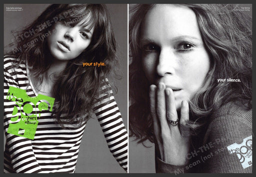 Freja Beha Erichsen Mia Farrow for Gap 2000s Magazine Ad Front & Back (1pg) 2006 Gap