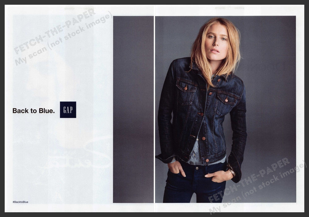 Gap Back to Blue 2000s Print Advertisement Ad (2 pages) 2013 Fetch the Paper!
