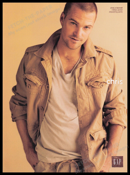 Gap Military Jacket Chris O'Donnell 2000s Print Advertisement Ad 2007 Fetch-the-Paper