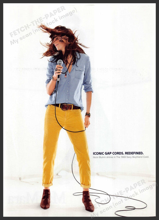 Gap Nicki Bluhm 2010s Print Advertisement 2012 Singer Fetch-the-Paper