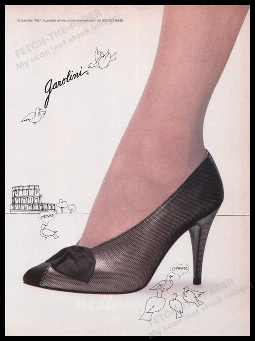 Garolini 1980s Print Advertisement Ad 1987 Fetch the Paper!