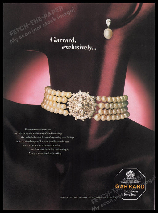 Gerrard The Crown Jewellers 1980s Print Advertisement Ad 1982 Fetch the Paper!