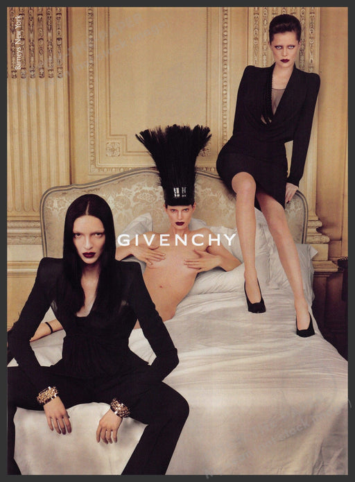 Givenchy 2000s Print Advertisement Ad 2009 Legs Bare Bed Hotel Women Fashion Givenchy
