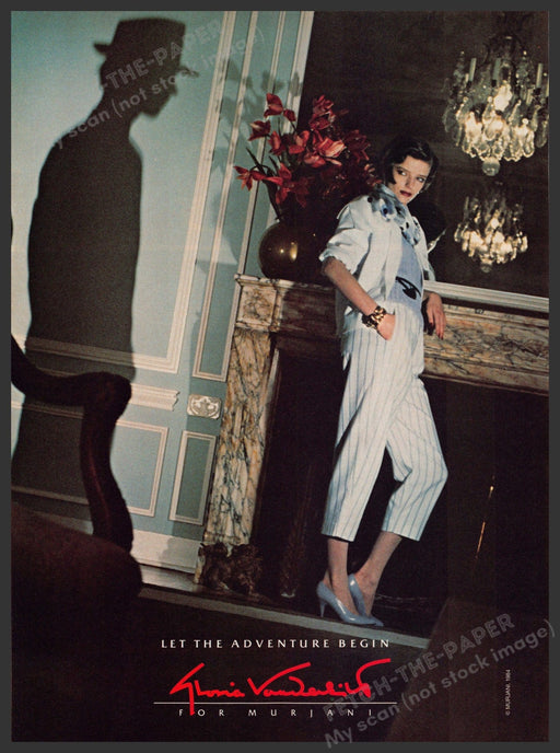 Gloria Vanderbilt 1980s Magazine Print Advertisement 1984 Muriani Clothing Gloria Vanderbilt