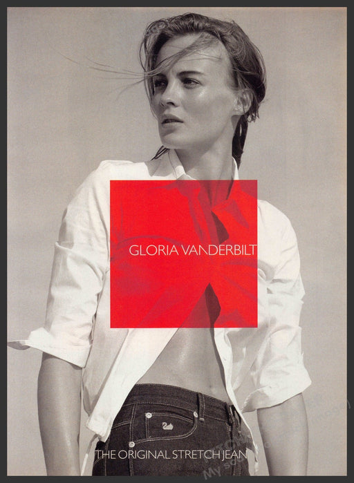 Gloria Vanderbilt 2000s Print Advertisement Ad 2000 The Original Stretch Jean Gloria Vanderbilt