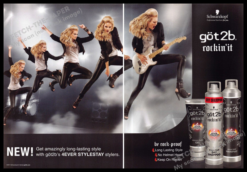got 2b 2010s Print Ad (2 pg) 2011 Rockin' it Blonde Guitar (Not the product) got 2b