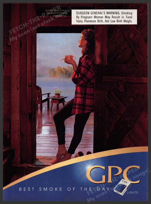 GPC Lights 1990s Print Advertisement 1998 Morning Coffee Lake House GPC Light