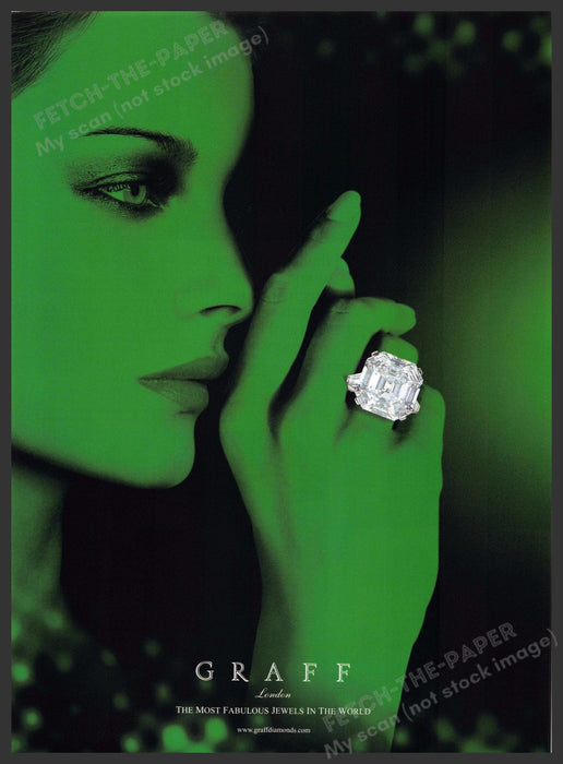 Graff London 2000s Magazine Print Advertisement 2005 "Most fabulous jewels..." Graff London