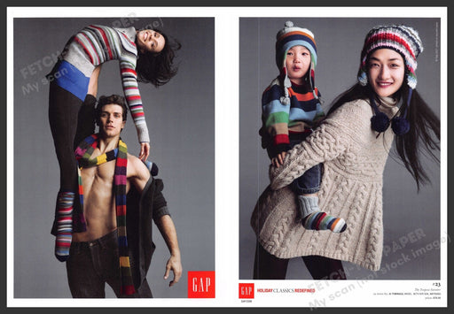 Greta Hodginkson Roberto Bolle for Gap 2000s Magazine Photo Front Back 2007 Fetch-the-Paper