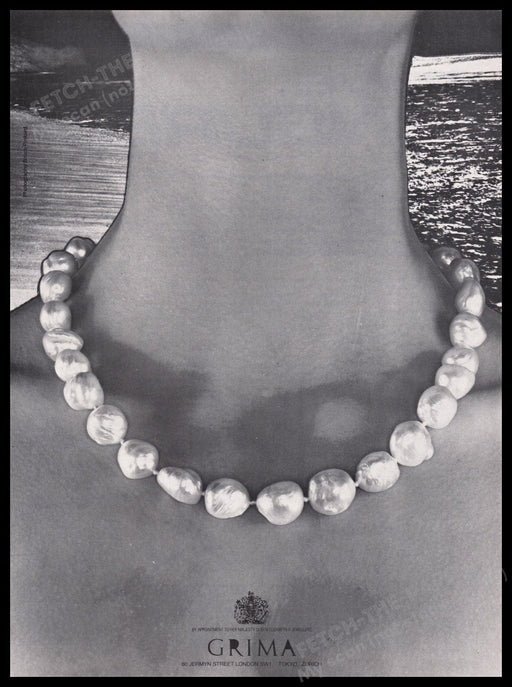Grima London Jewelry 1980s Print Advertisement Ad 1982 Fetch the Paper!