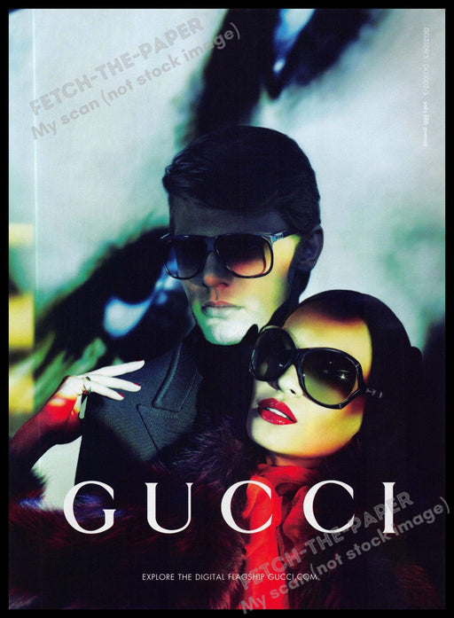 Gucci 2010s Magazine Print Ad 2011 "Explore the digital flagship" Sunglasses Gucci