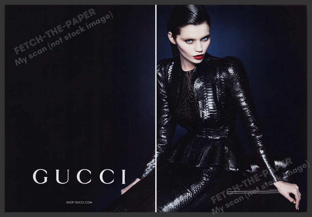 Gucci Fashion Clothing 2000s Print Advertisement Ad (2 pages) 2013 Fetch the Paper!