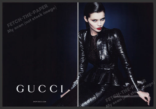 Gucci Fashion Clothing 2000s Print Advertisement Ad (2 pages) 2013 Fetch the Paper!