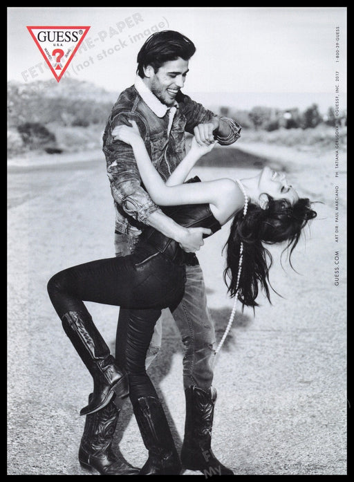 Guess 2000s Print Advertisement Ad 2017 Fetch the Paper!