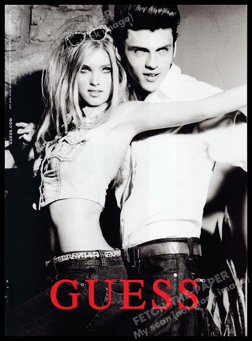 Guess 2010s Print Advertisement 2010 Elsa Hosk & Silviu Tolu Models Dancing Guess