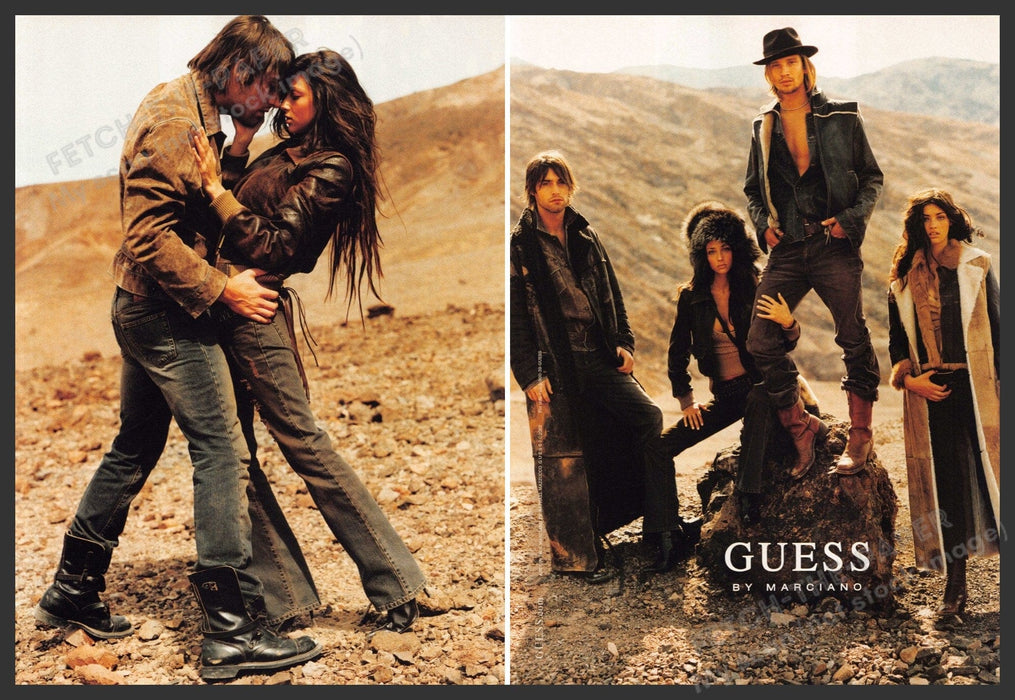 Guess by Marciano 2000s Print Advertisement (2 page) 2002 Models Outdoorwear Guess by Marciano