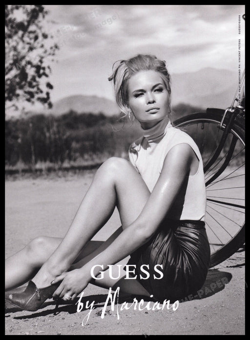 Guess by Marciano 2000s Print Advertisement Ad 2009 Siri Tollerod Legs Fetch the Paper!