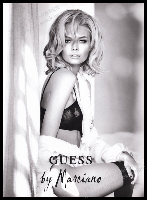 Guess by Marciano 2000s Print Advertisement Ad 2009 Siri Tollerod Sexy Blonde Fetch the Paper!