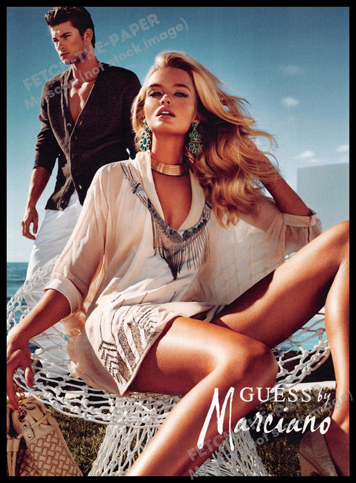 Guess by Marciano 2010s Magazine Print Advertisement 2012 Legs Klara Wester Guess by Marciano