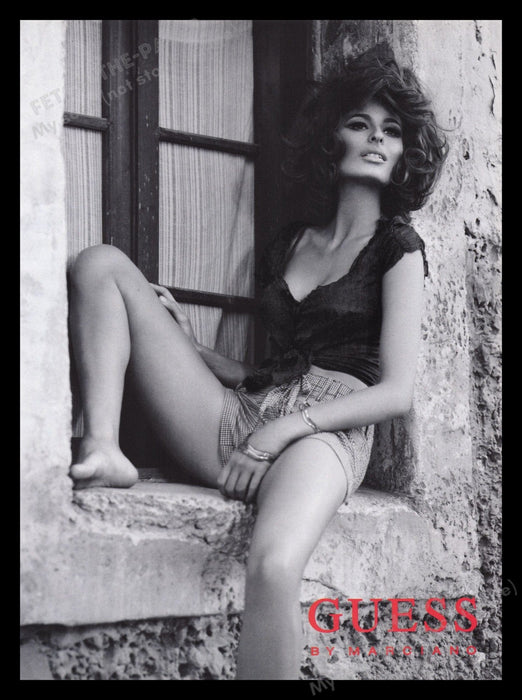 Guess by Marciano Legs 2000s Print Advertisement Ad Front & Back 2008 Line Gost Fetch the Paper!