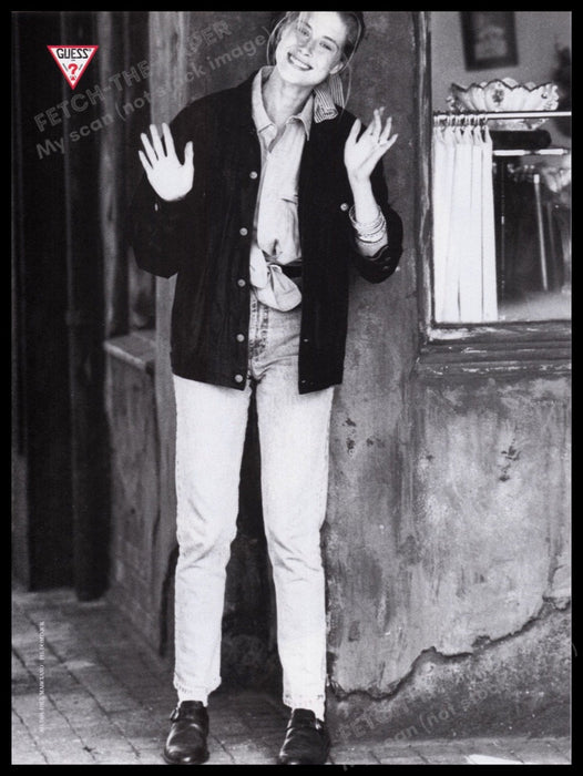 Guess Front/Back Page 1980s Print Advertisement 1989 Fetch the Paper!