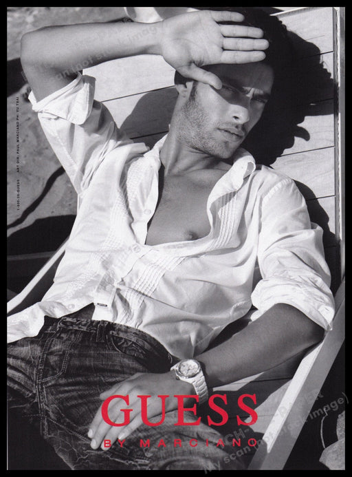 Guess Print Advertisement Ad 2007 Fetch the Paper!