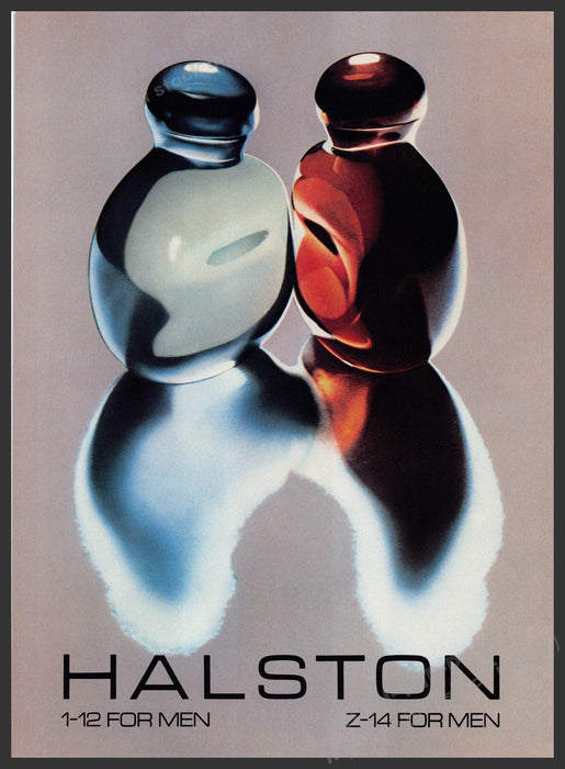 Halston 1-12 and Z-14 for Men Cologne 1980s Print Advertisement Ad 1980 Fetch-the-Paper