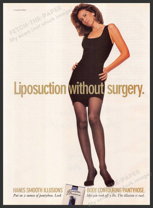Hanes Smooth Illusions 1990s Print Advertisement Ad 1994 Hosiery Legs Hanes