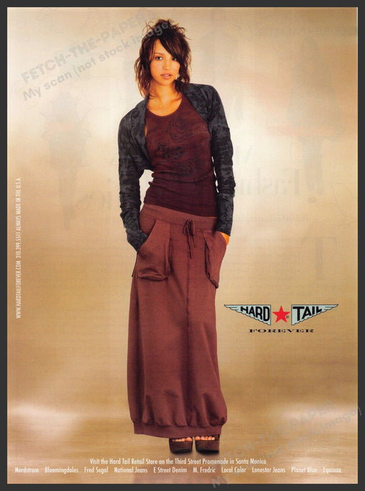 Hard Tail Forever 2000s Print Advertisement Ad 2006 Girl Long Skirt Relaxed Hard Tail