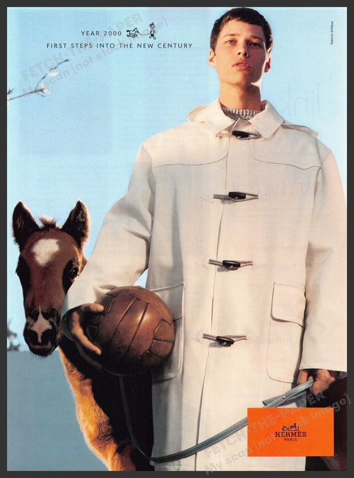 Hermes 2000s Print Advertisement 2000 Horse Foal Basketball Model New Century Hermes
