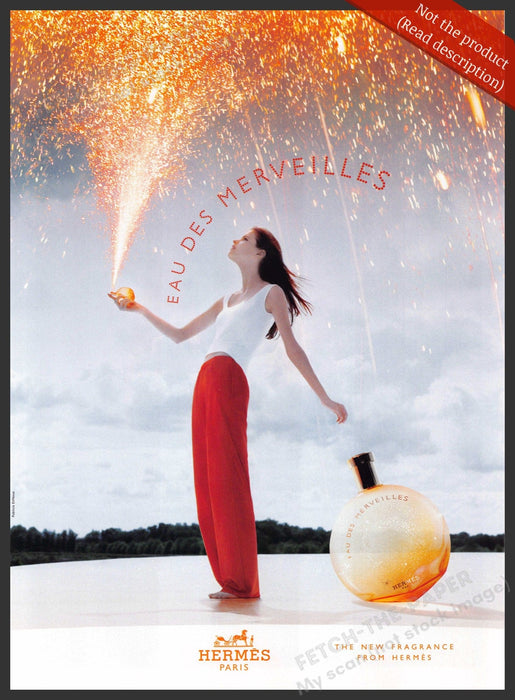Hermes Paris 2000s Magazine Print Advertisement 2005 Eau des Merveilles Hermes Paris