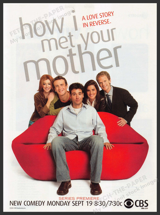 How I Met Your Mother 2000s Print Advertisement 2005 T.V. Show Fetch-the-Paper