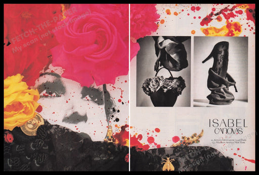 Isabel Canovas Jewelry 1980s Print Advertisement (2 pages) 1988 Fetch the Paper!