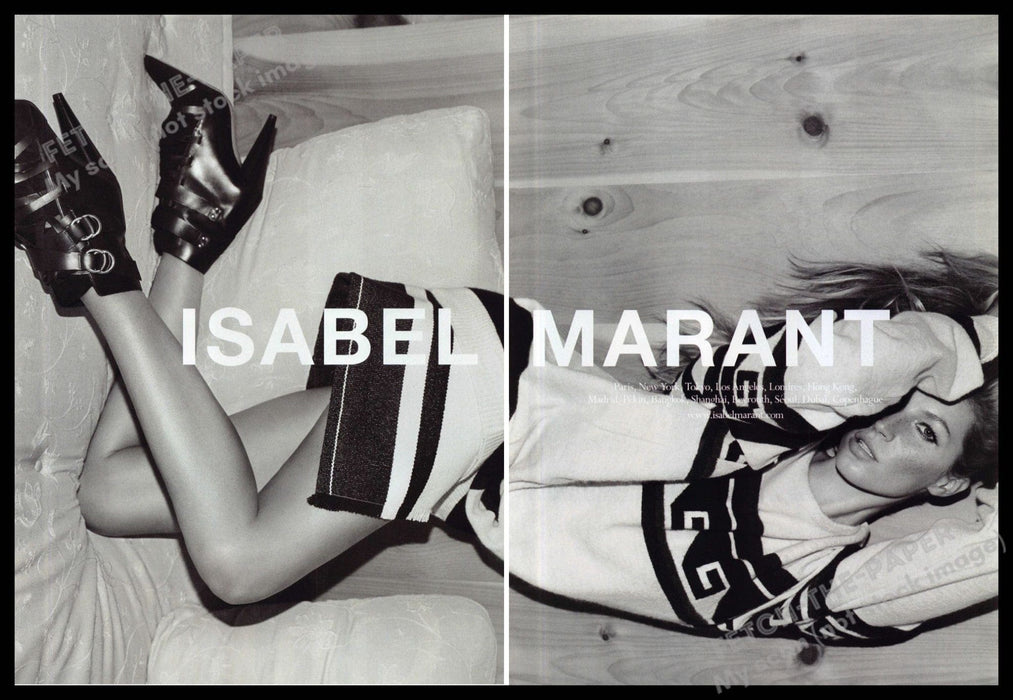Isabel Marant 2010s Print Advertisement (2 page) 2014 Gisele Bundchen Legs Floor Isabel Marant