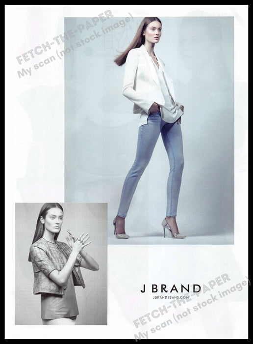 J Brand Jeans 2010s Print Advertisement 2013 Legs Heels Fashion J Brand