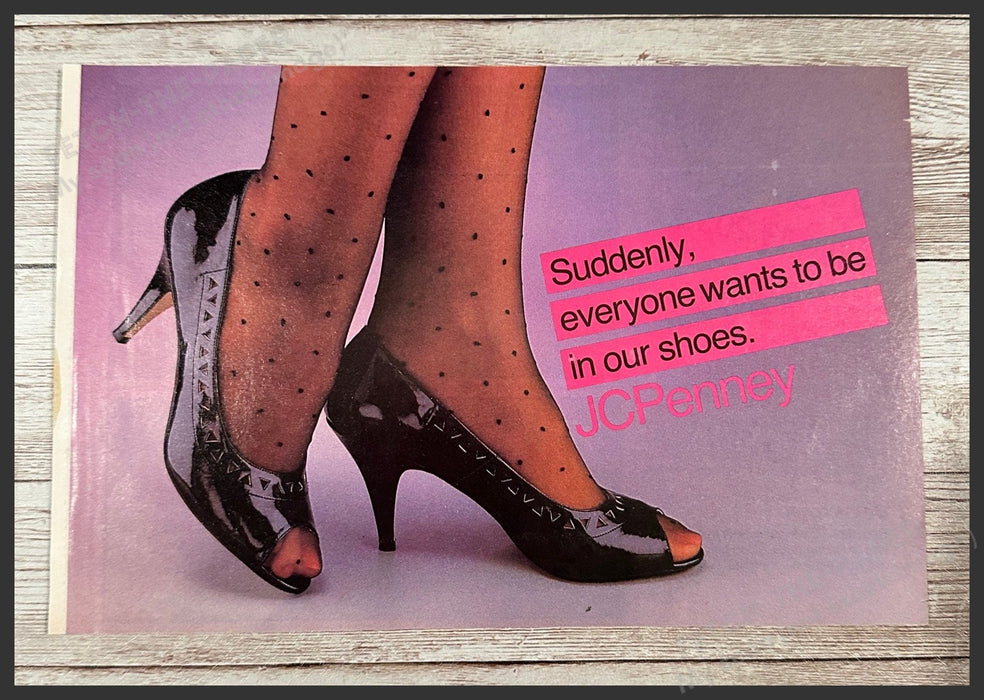 JC Penney Shoe Footwear Catalog / Booklet 1980s Magazine Insert 1983 JCPenney