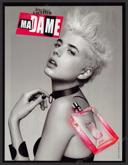 Jean Paul Gaultier Madame Fragrance Agyness Deyn 2000s Print Advertisement 2008 Fetch-the-Paper