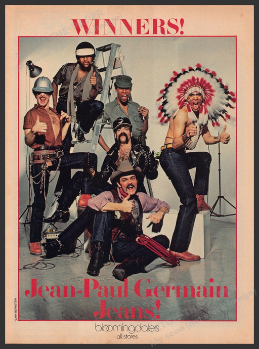 Jean-Paul Germain Jeans The Village People 1970s Print Advertisement Ad 1979 Fetch-the-Paper