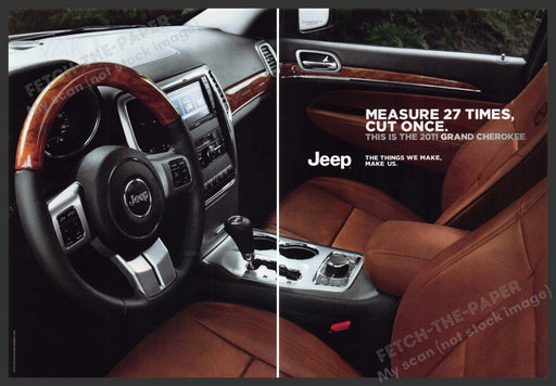 Jeep Grand Cherokee 2010s Print Ad (2 pgs) 2010 Interior Jeep