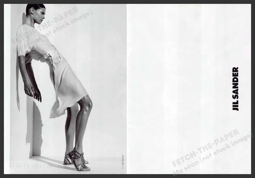 Jil Sander 2000s Print Advertisement (2 page) 2006 Legs Leaning Against Wall Jil Sander