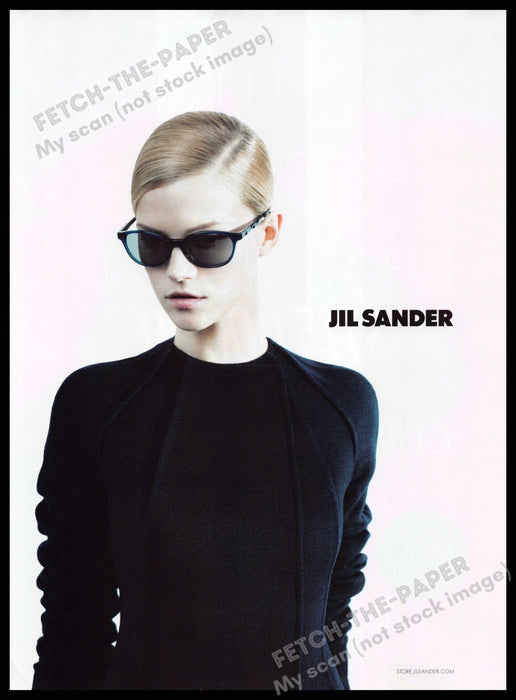 Jil Sander 2010s Print Advertisement 2010 Kasia Struss Willy Vanderperre Fetch-the-Paper