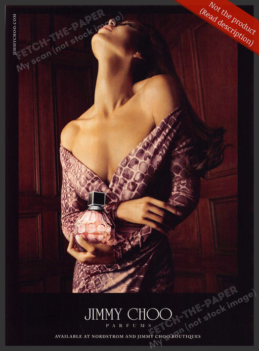 Jimmy Choo 2010s Print Advertisement Ad 2011 Deep Plunge Dress Beautiful Jimmy Choo