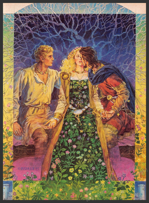 Jody Lee Artist 1980s Magazine Illustration 1984 "The Mists of Avalon" Fetch-the-Paper