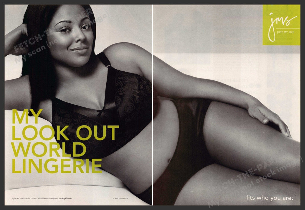 Just My Size 2000s Print Advertisement Ad (2 pgs) 2005 Legs "Fits Who You Are" Just My Size