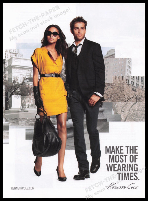 Kenneth Cole Clothing 2000s Print Advertisement Ad 2009 Legs Fetch the Paper!