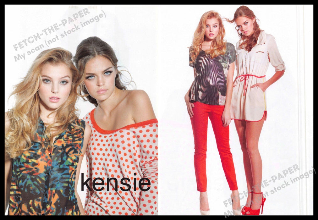 Kensie Legs Girls Heels Pumps Teen 2010s Magazine photo 2013 (Front / Back Page) Kensie